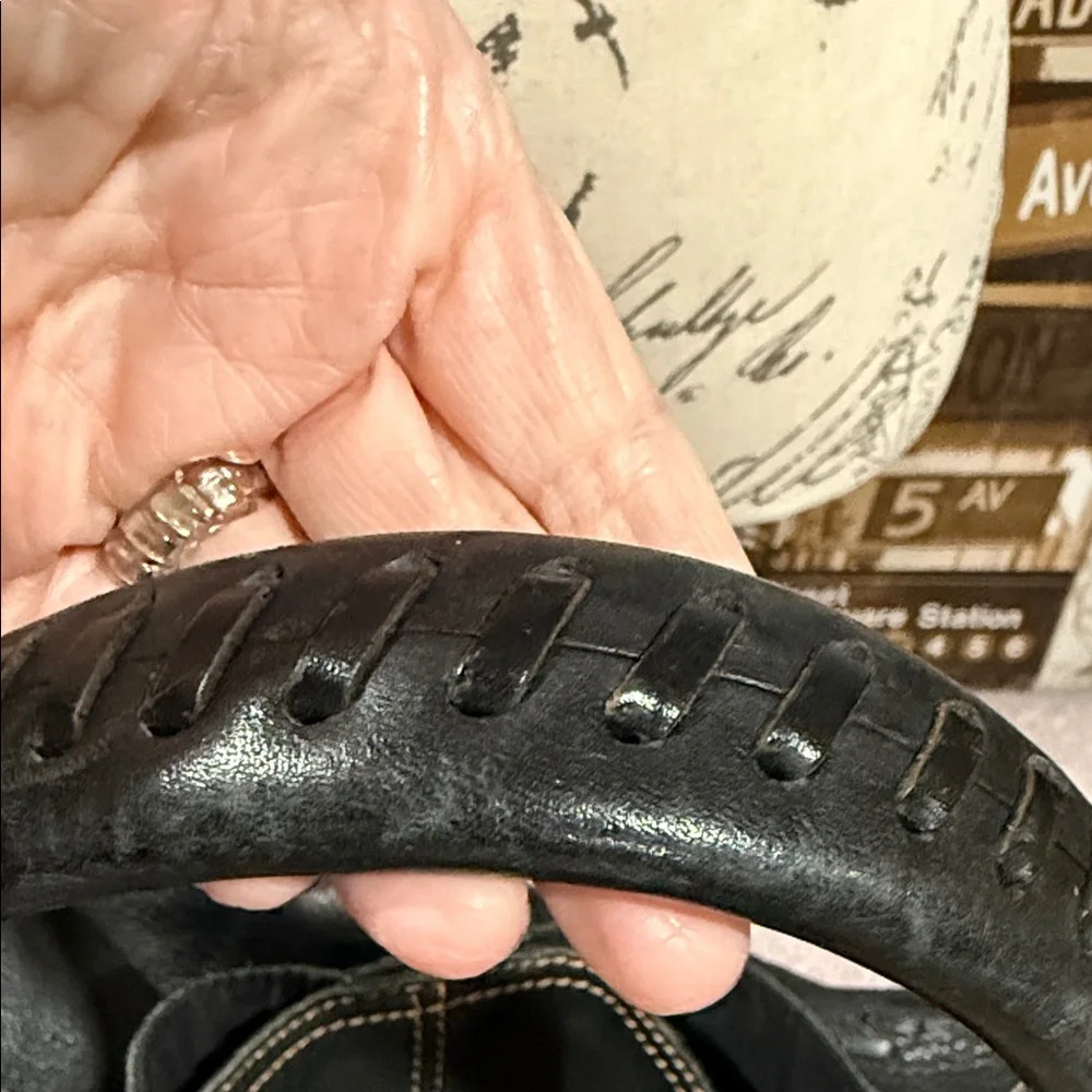 Lucky Brand Black Leather Hobo Bag - Picture 3 of 5